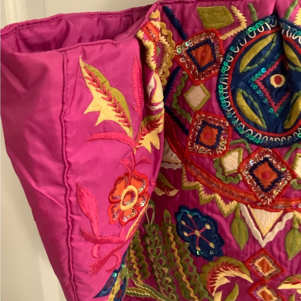 Moyna embroidered boho tote purse from NANTUCKET - Picture 8 of 14